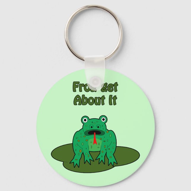 Green Frog - Frog Get About It Key Ring (Front)