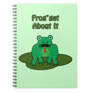 Green Frog - Frog Get About It Notebook