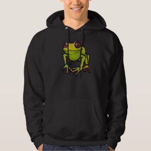 Green frog hoodie