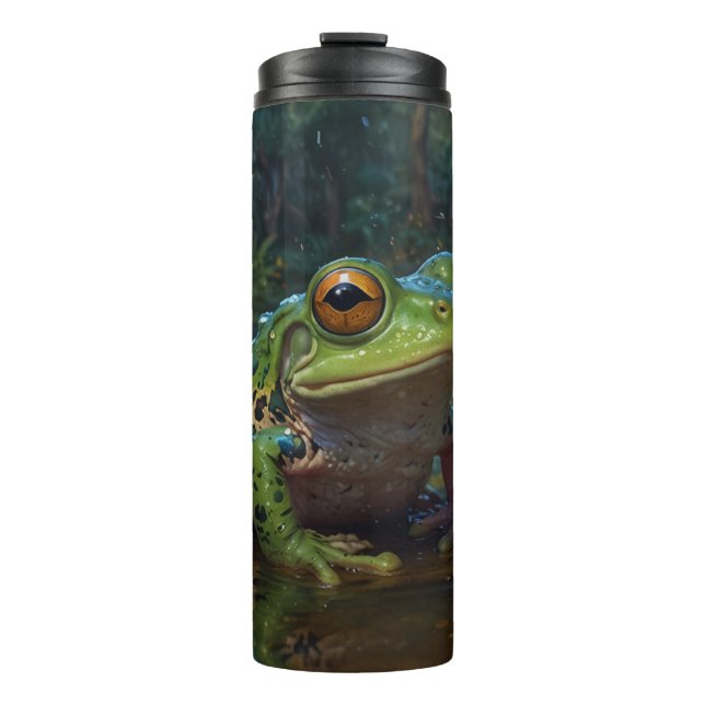 Green Frog in a Pond Thermal Tumbler (Front)