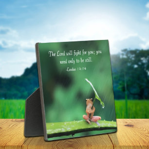 Green Frog Inspirational  Plaque