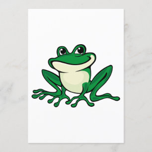 Green Frog Invitation
