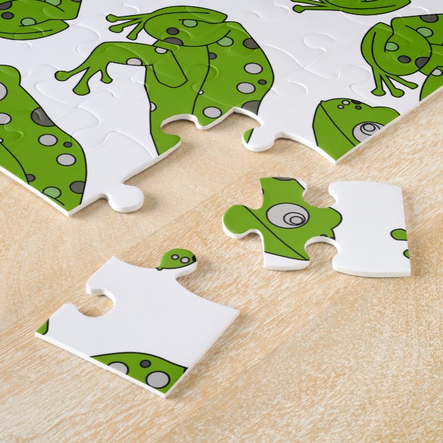 Green Frog Jigsaw Puzzle (Side)