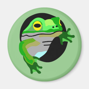 Green Frog   Magnet