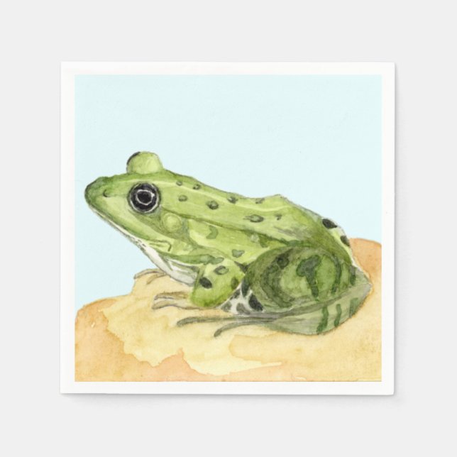 Green Frog Napkin (Front)