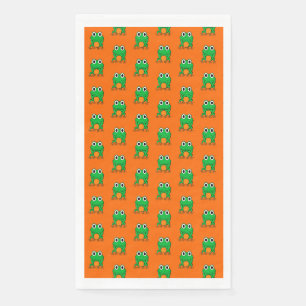 Green frog napkin