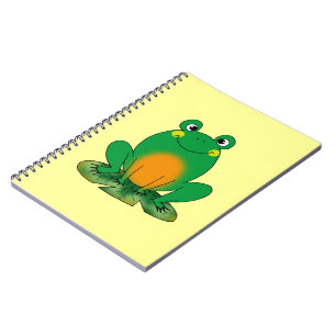Green frog notebook