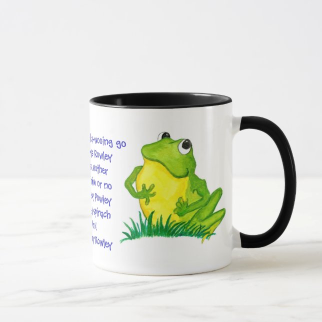 Green Frog Nursery Rhyme Mug (Right)