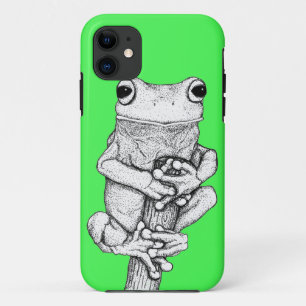 Green Frog on a Case Art by Skye Ryan-Evans ©