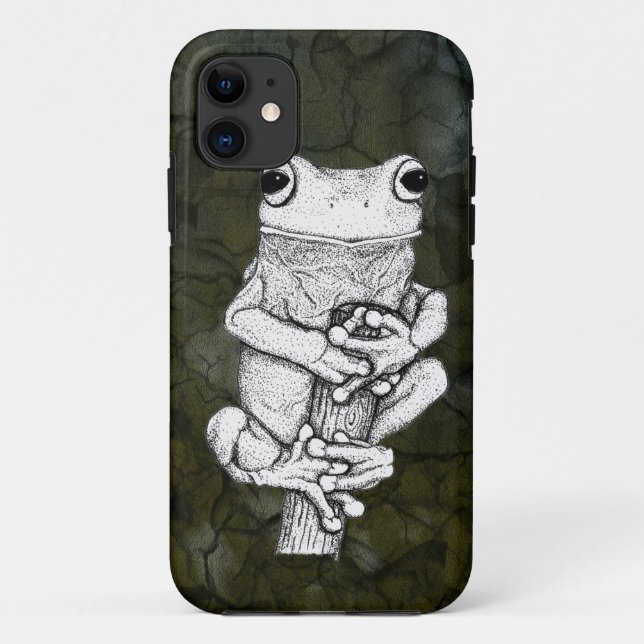 Green Frog on a Case Art by Skye Ryan-Evans © (Back)