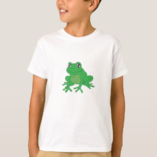 Green Frog on a kids shirt