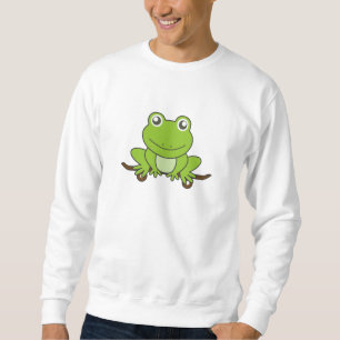 Green Frog On Skateboard Funny Animal Sweatshirt