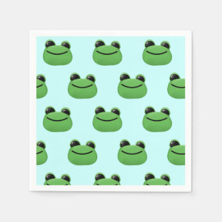 Green Frog Party Napkin