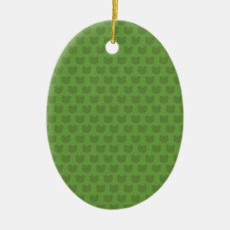 Green Frog Pattern Ceramic Tree Decoration
