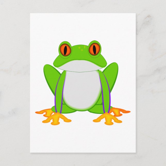 Green Frog Postcard (Front)