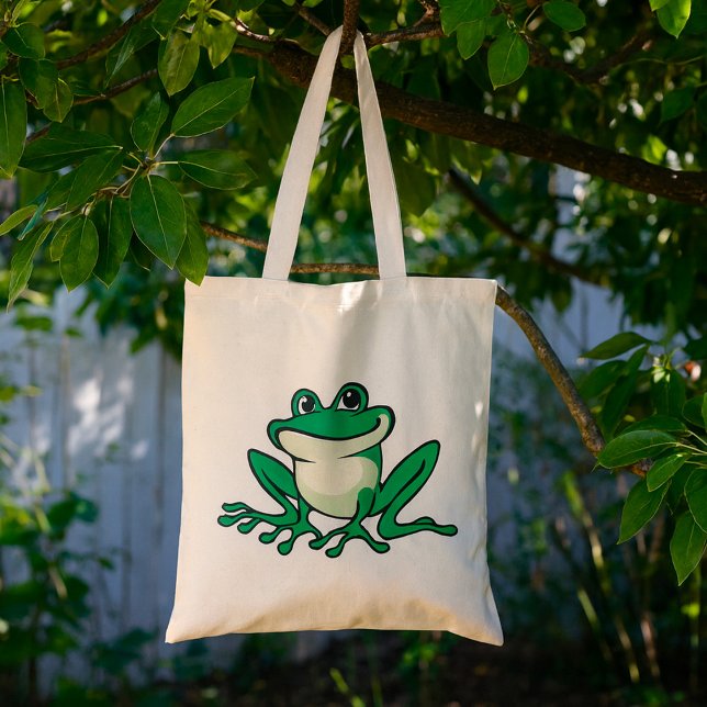 Green Frog Tote Bag (Creator Uploaded)