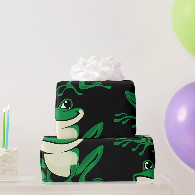 Green Frog Wrapping Paper (Creator Uploaded)