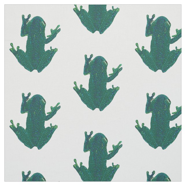 Green Frogs Fabric (Swatch)