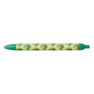 Green Funny Cartoon Broccoli Black Ink Pen