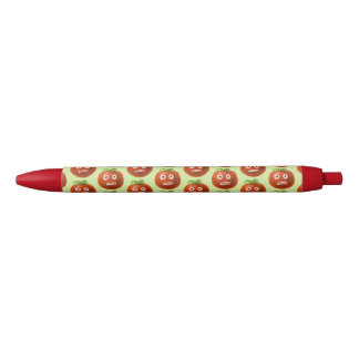 Green Funny Cartoon Tomato Black Ink Pen