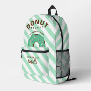 Green Funny Donut Backpack