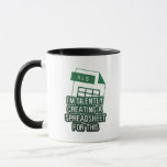 Green Funny Excel Silently Creating Spreadsheet  Mug<br><div class="desc">Are you an accountant? Studing accounting at school/ university and you are looking for some banter funny gifts for your friends, classmates, family members or co-workers? This mug design was made just for you. The mug has the quote " I'm silently creating a spreadsheet for this " with the spreadsheet...</div>