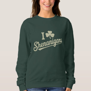 Green Funny Irish Patty's Shamrock Saint Patricks Sweatshirt