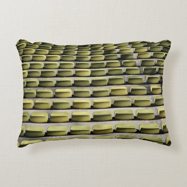 Green gang chairs decorative cushion (Front)