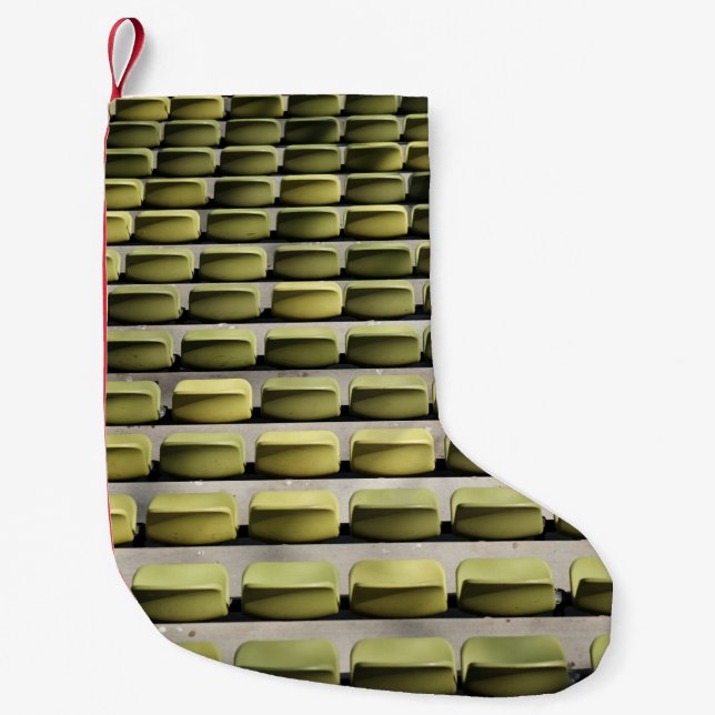Green gang chairs small christmas stocking (Front)