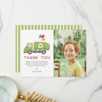 Green Garbage Trash Truck Boys Birthday