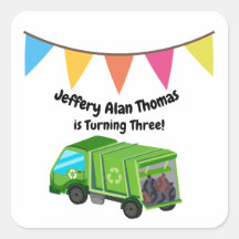 Green Garbage Truck Kid's Party