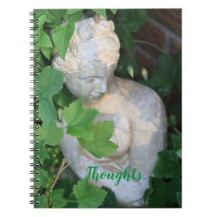 Green Garden Sculpture Motivational Nature Notebook
