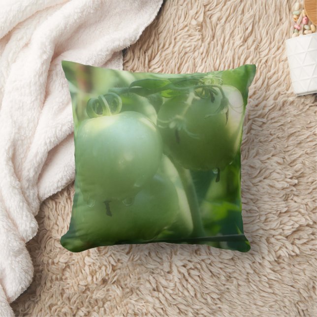 Green Garden Tomatoes Nature Cushion (Blanket)