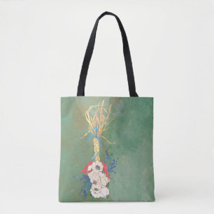 Green Garlic Braid Tote Bag