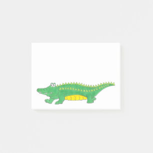 Green Gator Alligator Crocodile Croc Animal Zoo Post-it Notes