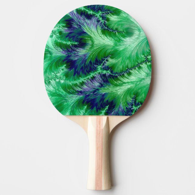 ~ GREEN GAZE ~ Original Fractal ~ Ping Pong Paddle (Front)
