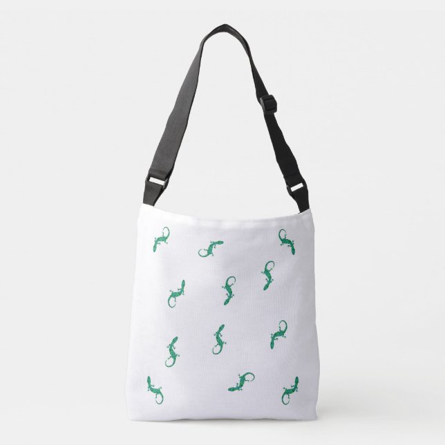Green Gecko Crossbody Bag (Front)