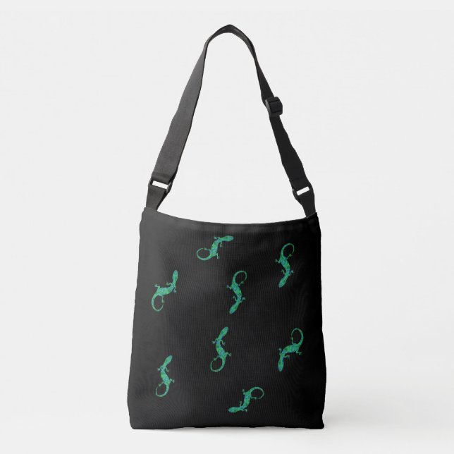 Green Gecko Crossbody Bag (Front)
