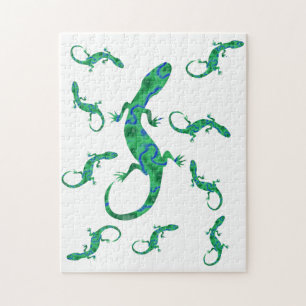 Green Gecko Jigsaw Puzzle