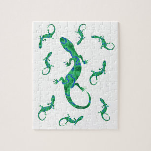 Green Gecko Jigsaw Puzzle