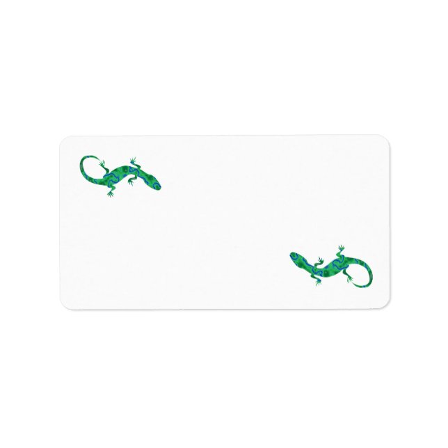 Green Gecko Label (Front)