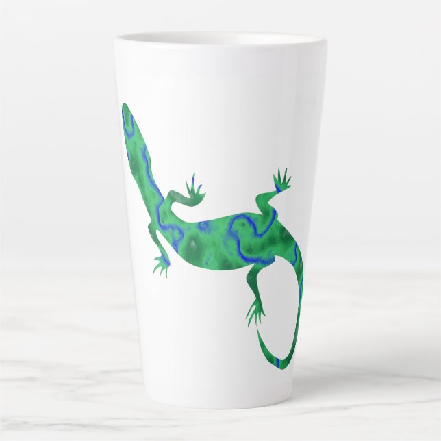 Green Gecko Latte Mug (Front)