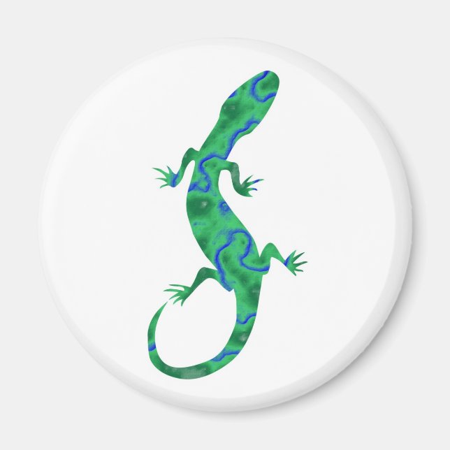 Green Gecko Magnet (Front)