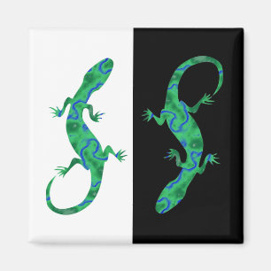 Green Gecko Magnet