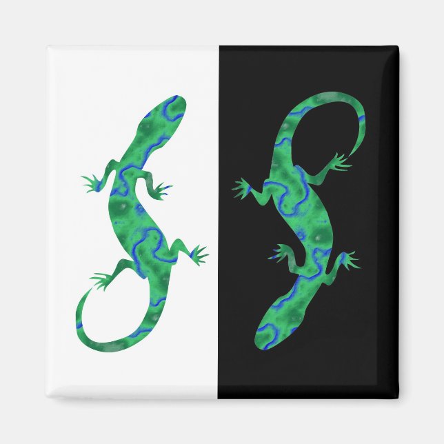 Green Gecko Magnet (Front)