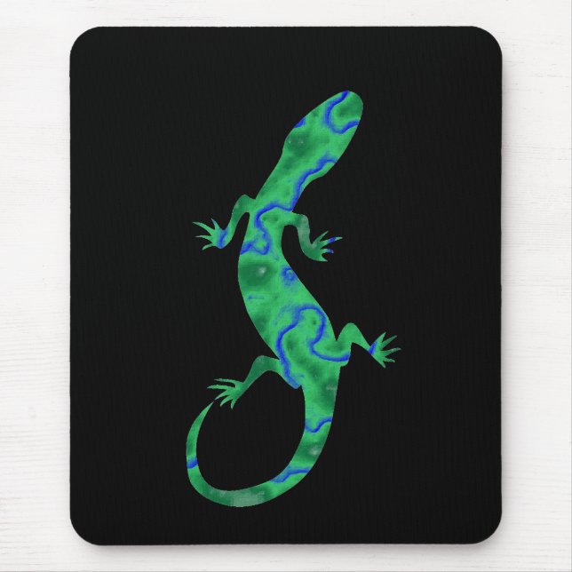 Green Gecko Mouse Mat (Front)