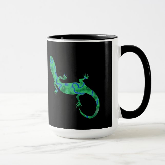 Green Gecko Mug (Right)