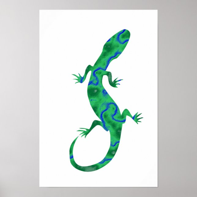 Green Gecko Poster (Front)