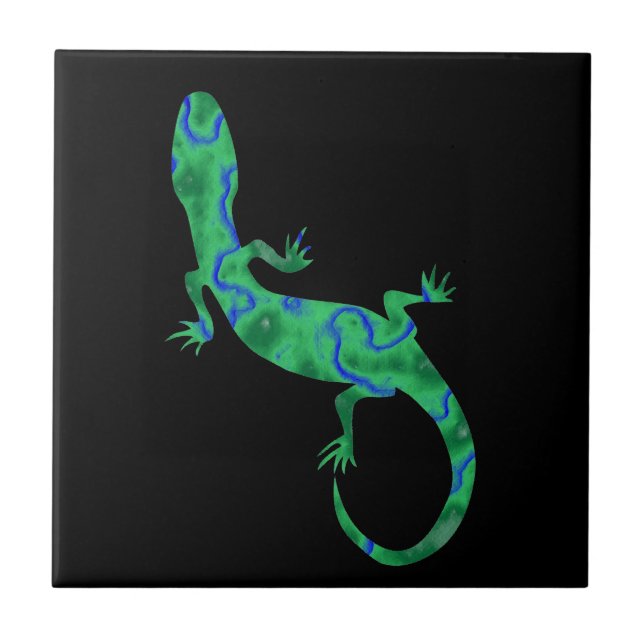 Green Gecko Tile (Front)