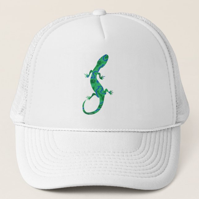 Green Gecko Trucker Hat (Front)